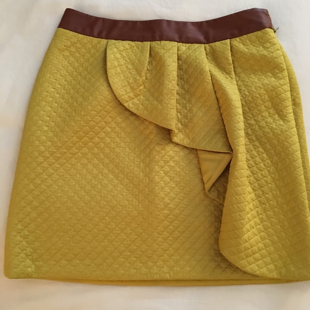 HD in Paris Lemon Petal skirt, from Anthropologie